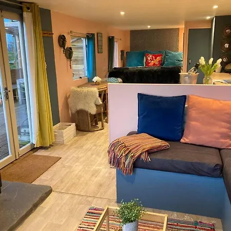 A Luxury Lodge, Log Burner And Incredible Views Wrexham Exterior photo
