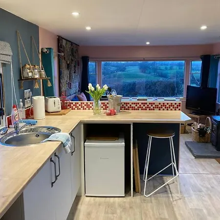 A Luxury Lodge, Log Burner And Incredible Views Wrexham Exterior photo